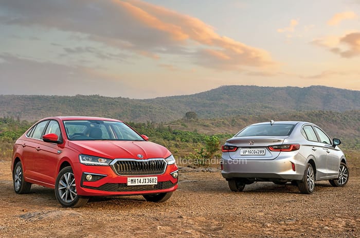 Skoda Slavia vs Honda City comparison 